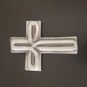 Cross Silver Tone Rustic Mexico